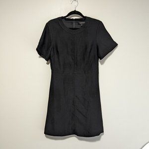 Banana Republic Fit-and-Flare Short Dress in Black